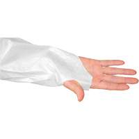 Blouse CoverMe avec passe-pouces, Taille unique, Blanc, Poly&eacute;thyl&egrave;ne Dufferin Supply