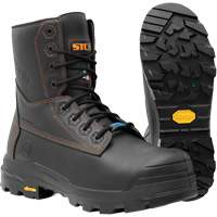 Bottes de travail Metpro Flex avec protecteur m&eacute;tatarsien, Cuir, Taille 4, Imperm&eacute;able Dufferin Supply