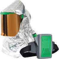 Z-Link Radiant Heat Respirator with Belt Mount & Blower, Facepiece Respirator/Headcover & Faceshield, Lithium-Ion Battery Dufferin Supply
