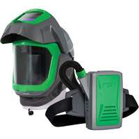 Z-Link Respirator Helmet with Face Seal, Visor & Belt Mount, Facepiece Respirator/Welding Helmet, Lithium-Ion Battery Dufferin Supply