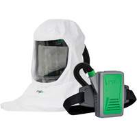 T-Link Respirator with Bump Cap, Breathing Tube, Belt-Mount & PX5 PAPR, Loose Fitting Hood & Faceshield, Lithium-Ion Battery Dufferin Supply
