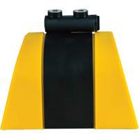 HAZLOK Safety Barrier System, Plastic, Magnetic Mount, 30', Black and Yellow Tape Dufferin Supply