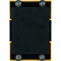 HAZLOK Safety Barrier System, Plastic, Magnetic Mount, 30', Black and Yellow Tape Dufferin Supply
