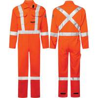Avenger 7 oz. Coveralls, Size 36, High-Visibility Orange Dufferin Supply