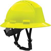 Kilimanjaro Full Brim Safety Helmet with HDPE Shell, Meets CSA Type 2, Ratchet Suspension, Vented Dufferin Supply
