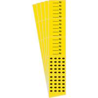 "PSI" Pipe Markers, Self-Adhesive, 2-1/4" H x 2-3/4" W, Black on Yellow Dufferin Supply