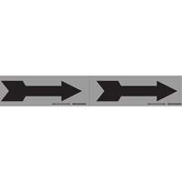 Arrow Pipe Markers, Self-Adhesive, 2-1/4" H x 7" W, Black on Grey SI725 | Dufferin Supply