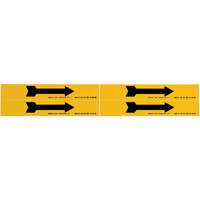 Arrow Pipe Marker, Self-Adhesive, 1-1/8" H x 7" W, Black on Yellow SI730 | Dufferin Supply