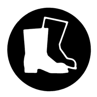 &eacute;tiquettes avec pictogramme Right to Know - Combinaison pleine protection, Vinyle, Feuille, 5/8" lo x 3/4" la Dufferin Supply