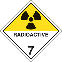 Radioactive Materials TDG Placard, Aluminum SD336 | Dufferin Supply