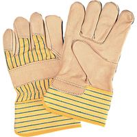 Standard-Duty Dry-Palm Fitters Gloves, Ladies, Grain Cowhide Palm, Cotton Inner Lining Dufferin Supply