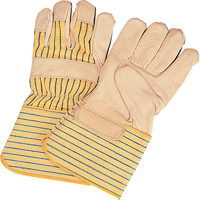 Standard-Duty Dry-Palm Fitters Gloves, Large, Grain Cowhide Palm, Cotton Inner Lining Dufferin Supply