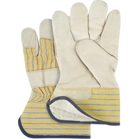 Abrasion-Resistant Winter-Lined Fitters Gloves, Ladies, Grain Cowhide Palm, Cotton Fleece Inner Lining Dufferin Supply