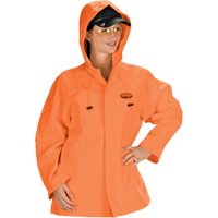 V&ecirc;tements imperm&eacute;ables Hurricane ignifuges et r&eacute;sistants &agrave; l'huile, veste, 4T-Grand, Orange haute visibilit&eacute; Dufferin Supply