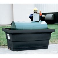 Poly-Tank<sup>®</sup> Containment Unit 275™ With Drain, 82.3" L x 45" W x 35.3" H, 275 US gal. Capacity SEM162 | Dufferin Supply