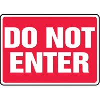 "Do Not Enter" Sign, 10" x 14", Aluminum, English SV899 | Dufferin Supply