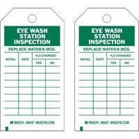 Inspection Record Tags, Polyester, 4" W x 7" H, English Dufferin Supply