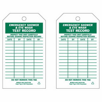 Test Record Inspection Tags, Paper, 4" W x 7" H, English Dufferin Supply