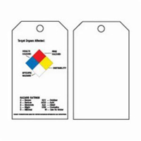 Self-Laminating Right-To-Know Tags, Polyester, 3" W x 5-3/4" H, English SX836 | Dufferin Supply