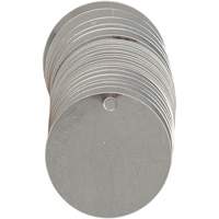Blank Write-On Valve Tags, Stainless Steel, 2" dia SX856 | Dufferin Supply