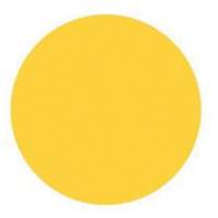 Round Write-On Labels, Circle, 1.5" L x 1.5" W, Yellow SY633 | Dufferin Supply