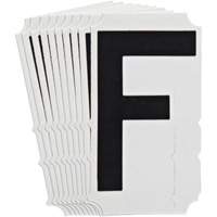 Quick-Align<sup>®</sup> Individual Gothic Number and Letter Labels, F, 4" H, Black SZ994 | Dufferin Supply