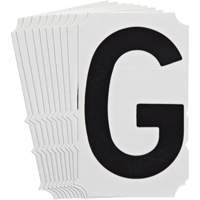 Quick-Align<sup>®</sup> Individual Gothic Number and Letter Labels, G, 4" H, Black SZ995 | Dufferin Supply