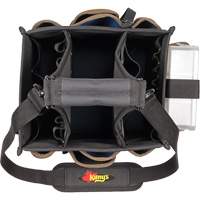 Large Electrical & Maintenance Tool Carrier, Polyester, 23 Pockets, Black Dufferin Supply