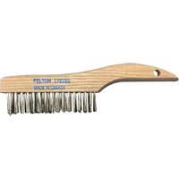 Shoe Handle Scratch Brushes, Stainless Steel, 4 x 16 Wire Rows, 10" Long Dufferin Supply