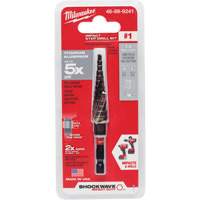 #1 Shockwave Impact Duty Step Drill Bit, 1/2" - 1-1/8" , 1/32" Increments, Titanium Dufferin Supply