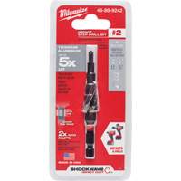 #2 Shockwave Impact Duty Step Drill Bit, 3/16" - 1/2" , 1/16" Increments, Titanium Dufferin Supply