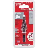 #3 Shockwave Impact Duty Step Drill Bit, 3/16" - 3/4" , 1/16" Increments, Titanium Dufferin Supply