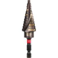 #4 Shockwave Impact Duty Step Drill Bit, 3/16" - 7/8" , 1/16" Increments, Titanium Dufferin Supply