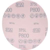 Disque &agrave; pellicule Hookit 375L, dia 6", Grain P800, Oxyde d'aluminium Dufferin Supply
