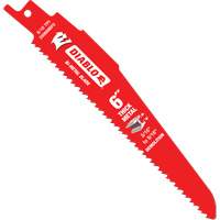 Reciprocating Blade for Thick Metal/Demolition, Bi-Metal, 8-10 TPI, 6" L Dufferin Supply