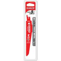 Reciprocating Blade for Thick Metal/Demolition, Bi-Metal, 8-10 TPI, 6" L Dufferin Supply