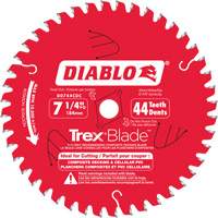 Lame de scie &agrave; d&eacute;couper Trex Blade, 7-1/4", 44 dents, Pour Plastique/Plastique Dufferin Supply