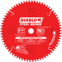Lame de scie &agrave; d&eacute;couper Steel Demon, 7-1/4", 70 dents, Pour M&eacute;tal Dufferin Supply