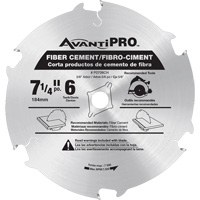 Lame de scie AvantiPro, 7-1/4", 6 dents, Pour B&eacute;ton de fibre Dufferin Supply