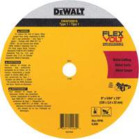 FlexVolt&reg; Metal Cut-Off Wheel, 9-1/16" x 0.078", 22.23 mm Arbor, Ceramic, Type 1 Dufferin Supply