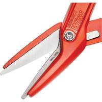 13" Serrated Aluminum Tinner Snip with Dipped Handle, 3" Cut Length, Straight Cut Dufferin Supply