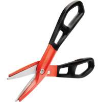 13" Serrated Aluminum Tinner Snip with Dipped Handle, 3" Cut Length, Straight Cut Dufferin Supply