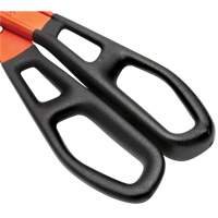 13" Serrated Aluminum Tinner Snip with Dipped Handle, 3" Cut Length, Straight Cut Dufferin Supply