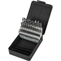 Stub Length Drill Bit Set, 60 Pieces, High Speed Steel Dufferin Supply