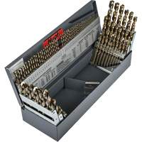 Heavy-Duty Jobber Length Combination Drill Bit Set, 114 Pieces, High Speed Cobalt Dufferin Supply
