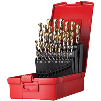Jobber Length Drill Bit Set, 25 Pieces, High Speed Steel Dufferin Supply