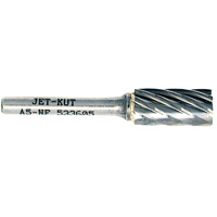 A5-NF JET-KUT&reg; Cylindrical Shape Bur for Aluminum/Non-ferrous Materials, 1/2" Dia., 1/4" Shank Dufferin Supply