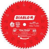 Lames de scie pour entrepreneur - Lames de scie finition fine, 10", 60 dents, Pour Bois Dufferin Supply