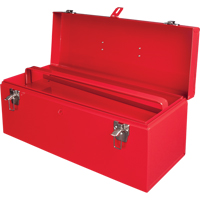 ATB100 Portable Tool Box with Metal Tool Tray, 8-3/4" D x 21" W x 9" H, Red Dufferin Supply