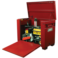 High-Capacity Drop-Front Chest, 60" x 31" x 45", Steel, Red Dufferin Supply